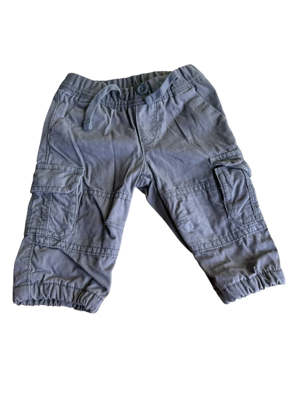 Baby Gap 3 months cargo elastic waist lined pants cotton boys stretch